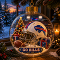 🏈🎄 Light-Up Football Team Christmas Ornament