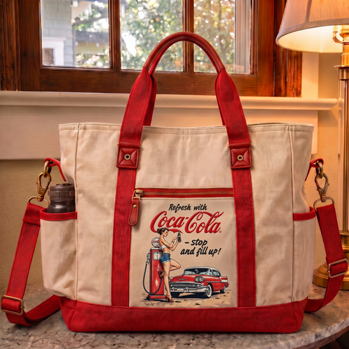 "Cola-Cola" 140th Anniversary Edition Heavy-Duty Multifunctional Outdoor Tote Bag