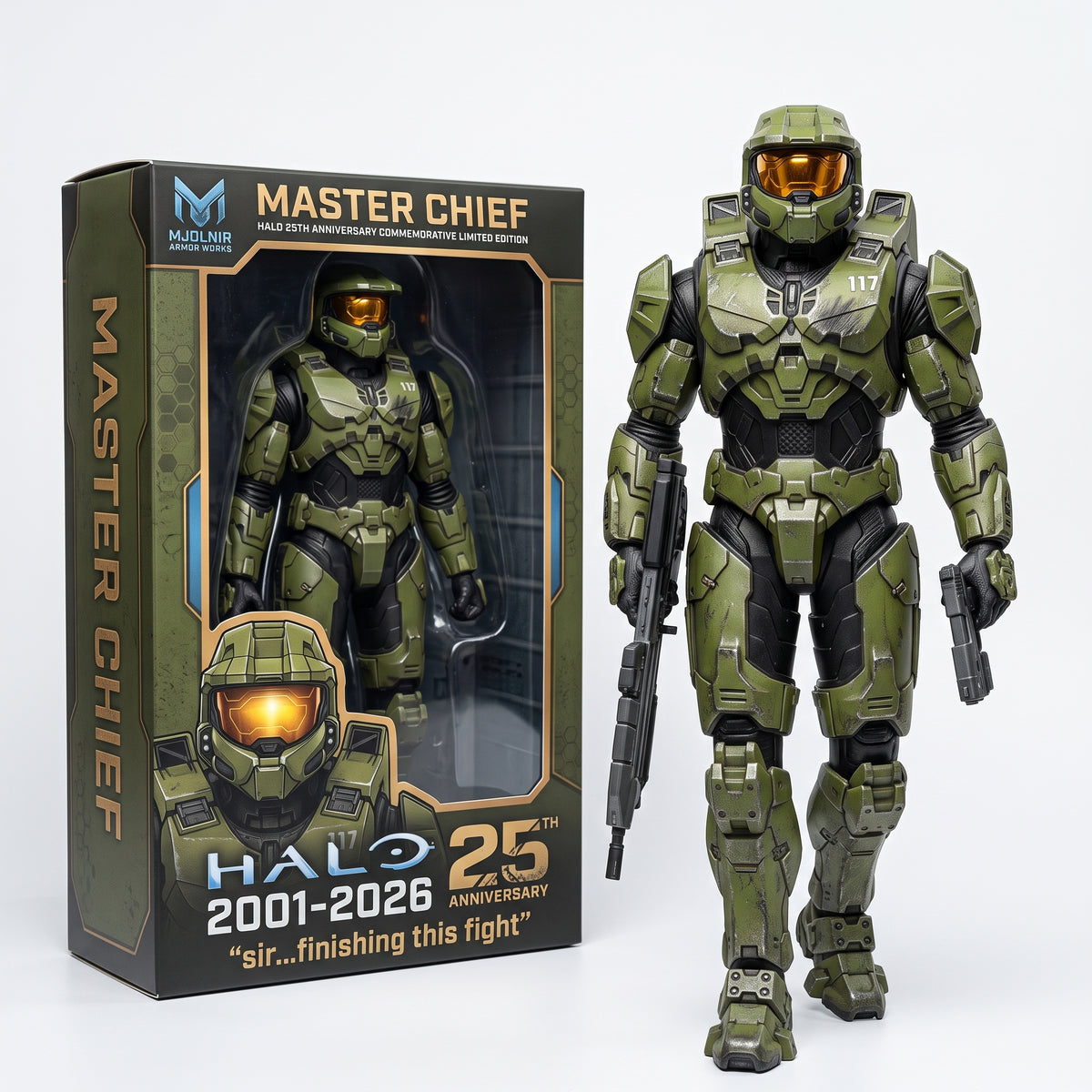 Halo 2001-2026 25th Anniversary Master Chief Hot Toy Dolls