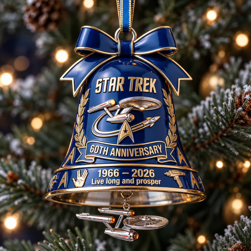 STAR TREK 60th Anniversary Christmas Bell