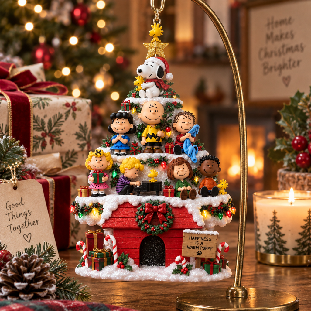 🎄 Classic Christmas Joy – Snoopy & Friends Tree Legendary Christmas Ornament