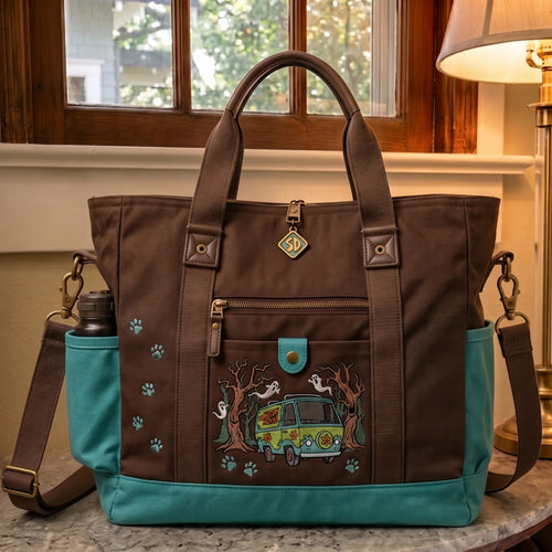 "Mystery-Solving Great Dane" 57th Anniversary (1969–2026) Heavy-Duty Multifunctional Canvas Commuter Bag
