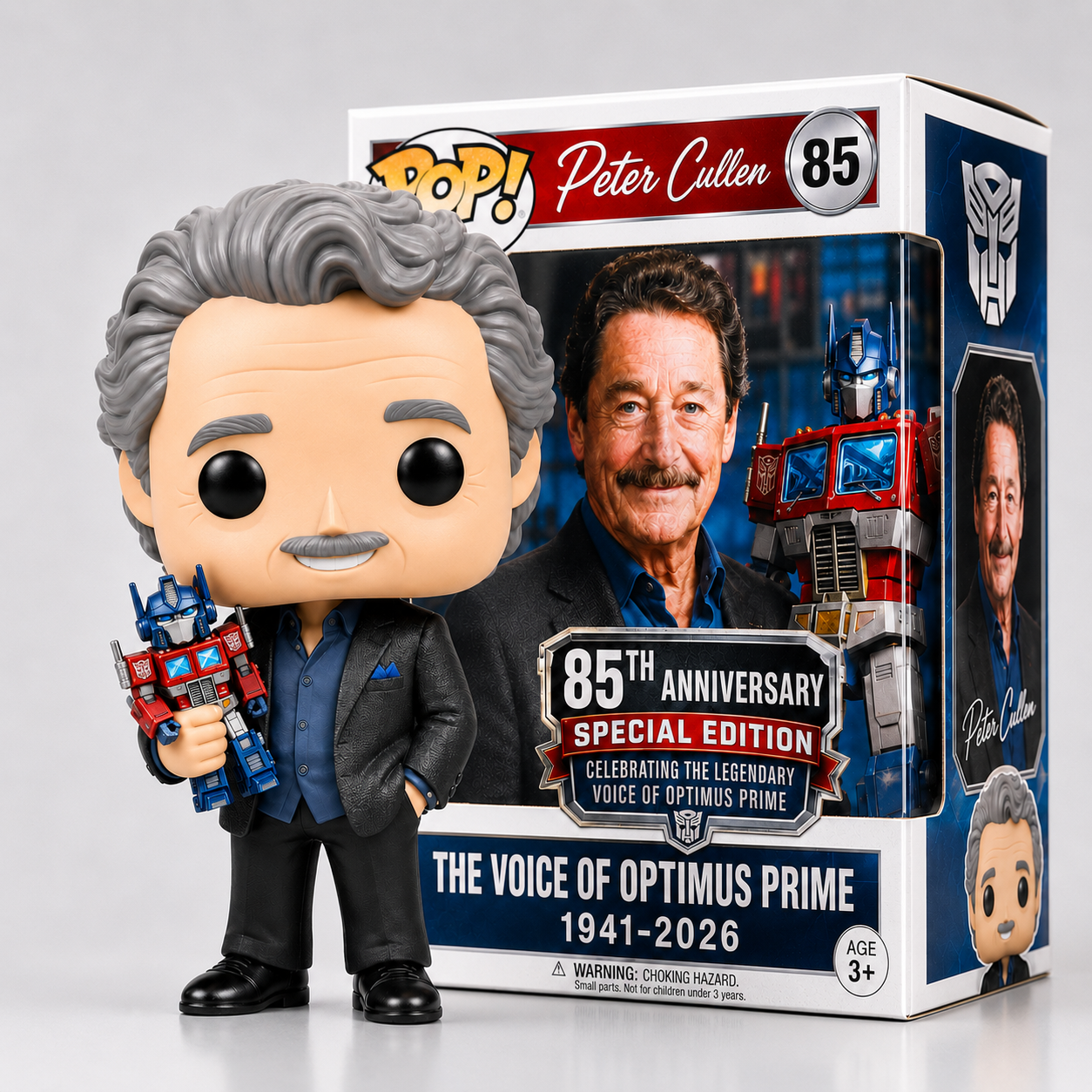 Peter Cullen × Optimus Prime 85th Anniversary Commemorative Collectible Doll