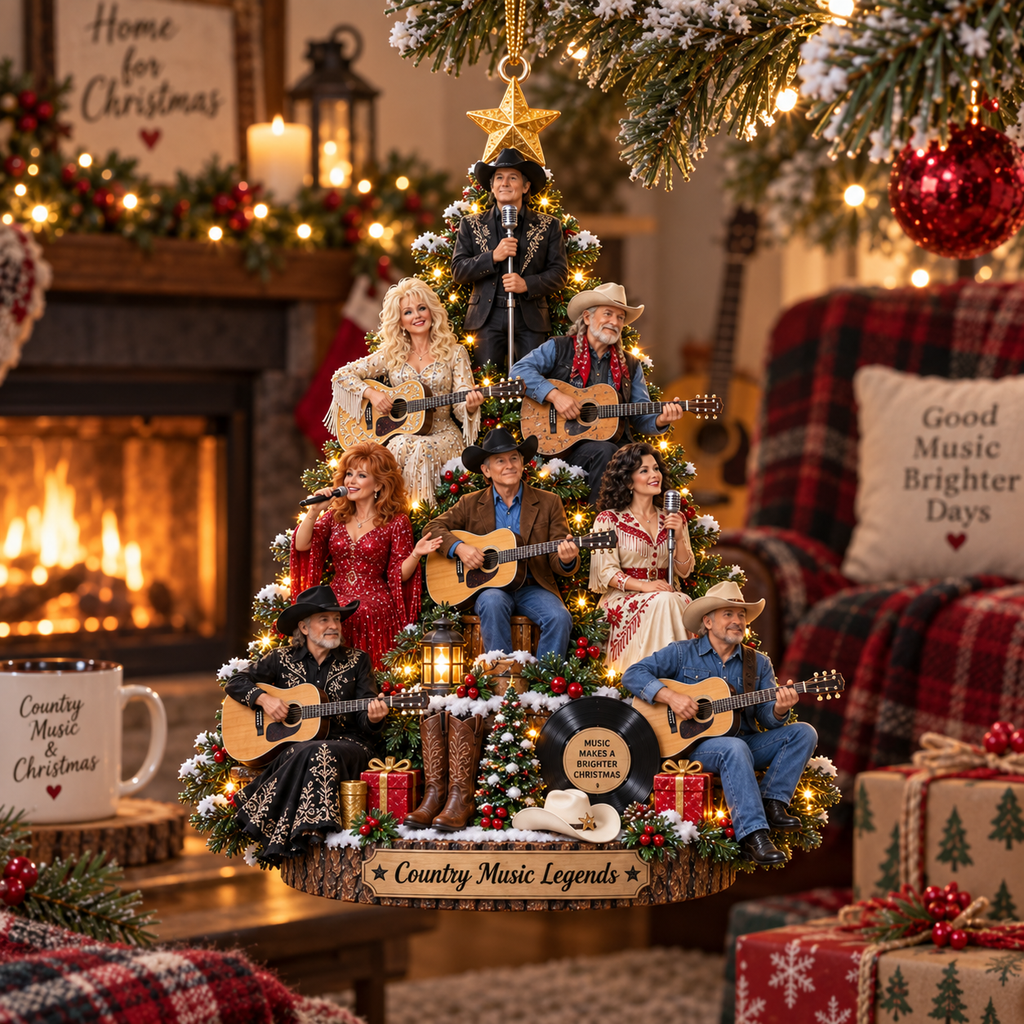 Christmas Memories Country Music Legends Ornament