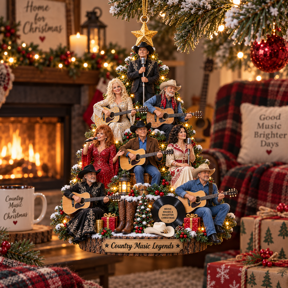 Christmas Memories Country Music Legends Ornament