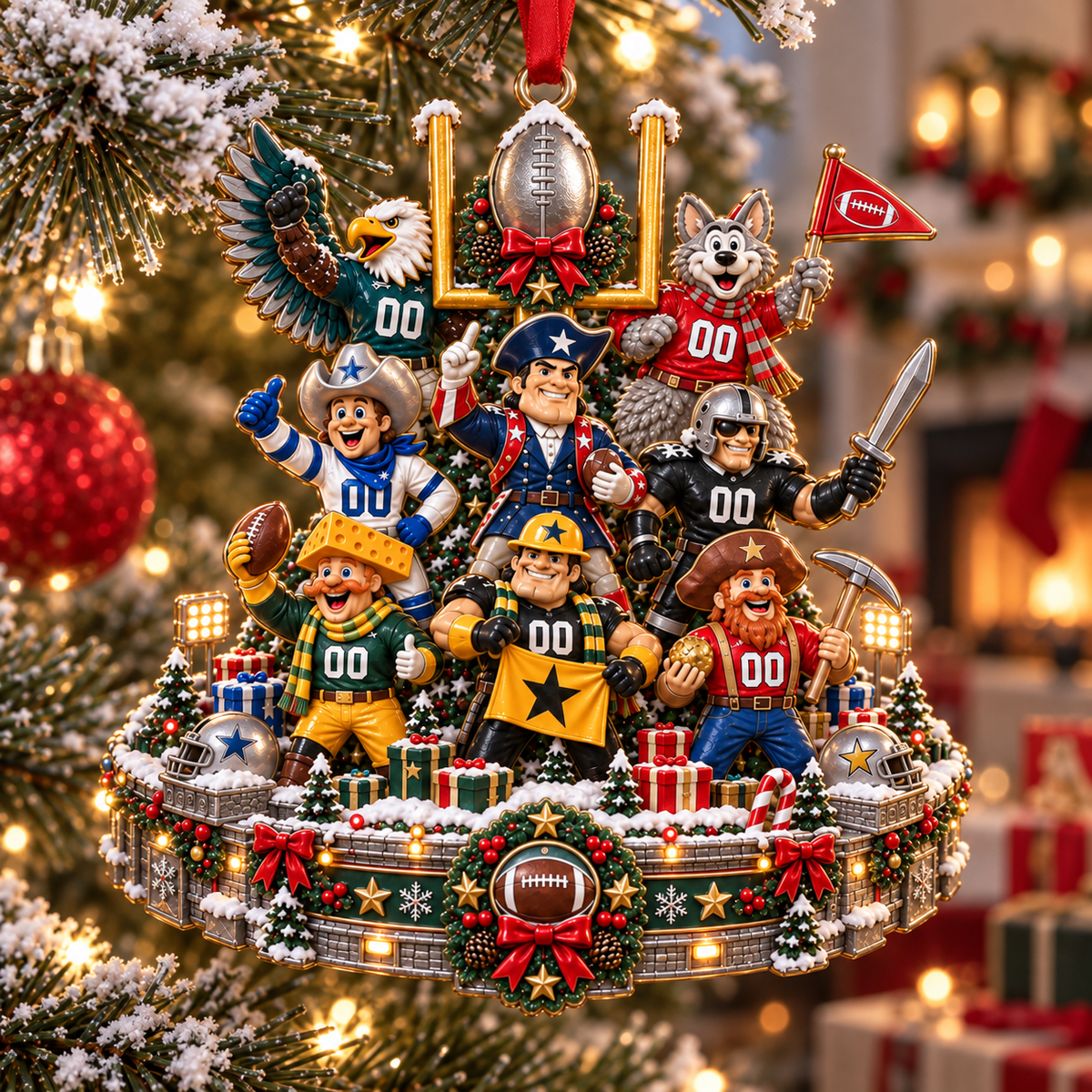 🏈🎄The Teams We Love Glory Legends Christmas Ornament