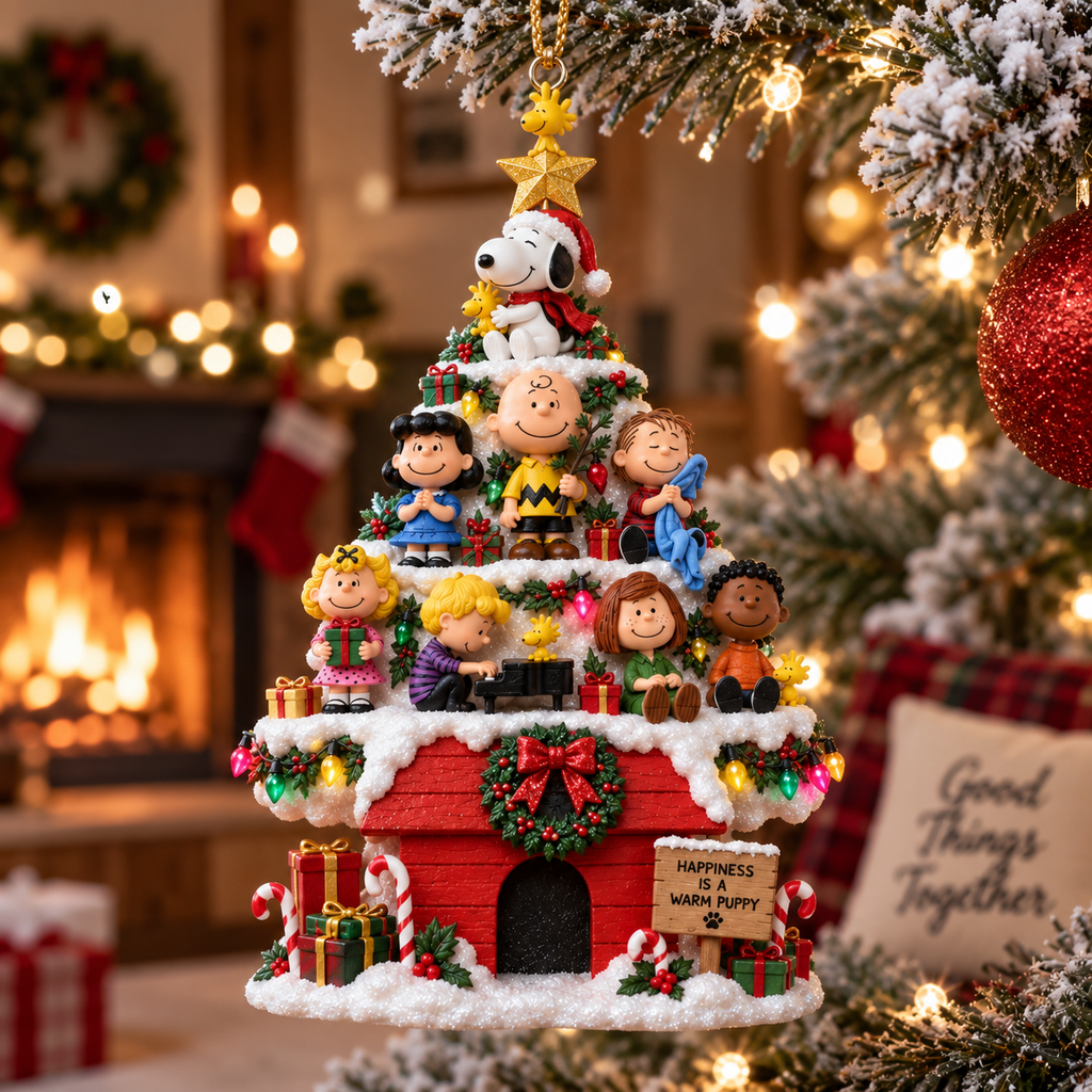 🎄 Classic Christmas Joy – Snoopy & Friends Tree Legendary Christmas Ornament