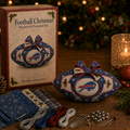 🏈 Football Christmas Patchwork Ornament Kit – 32 Team Designs