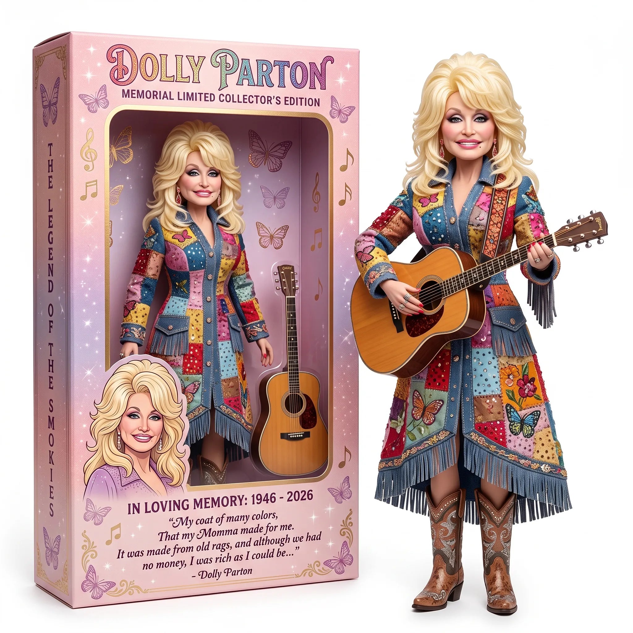 IN LOVING MEMORY OF THE QUEEN OF COUNTRY (1946-2026) HOT TOY DOLLS