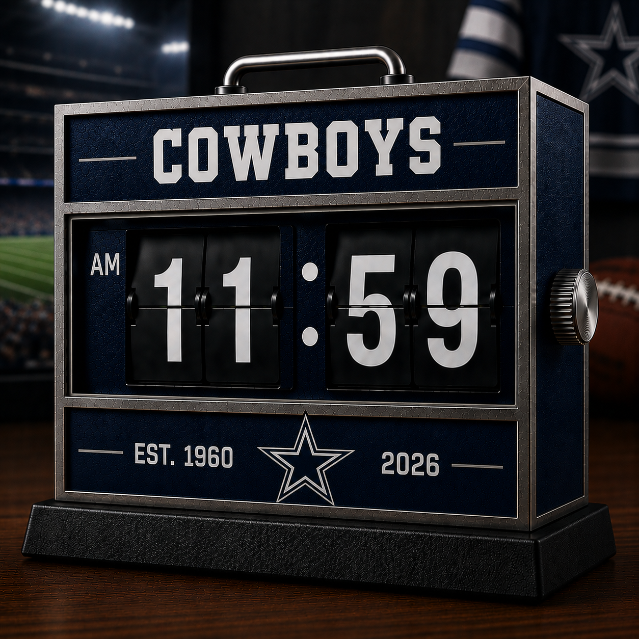 NFL Team Mechanical Scoreboard Flip Clock