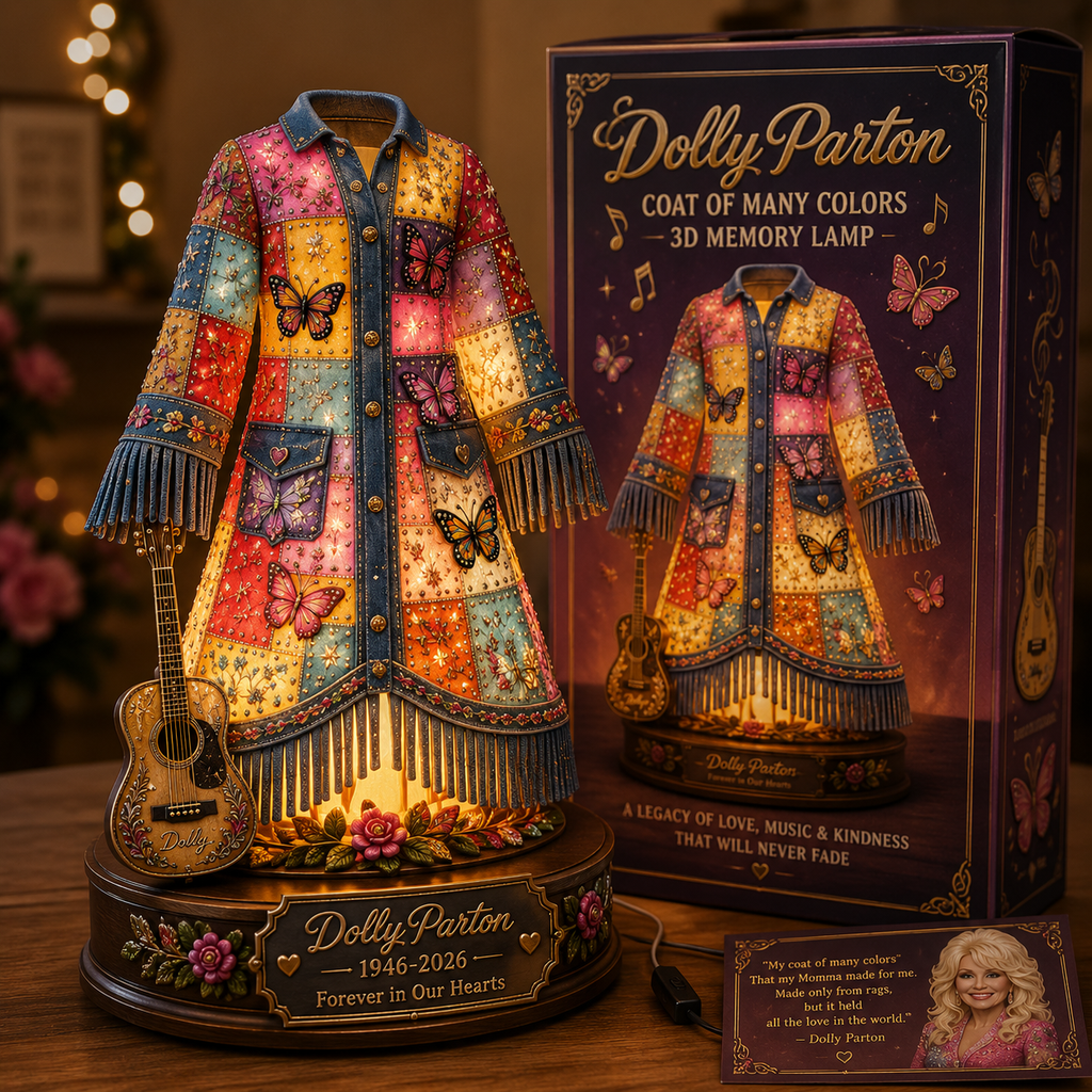 Dolly Parton Coat of Many Colors 3D Memory Lamp