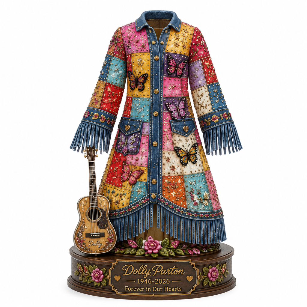 Dolly Parton Coat of Many Colors 3D Memory Lamp