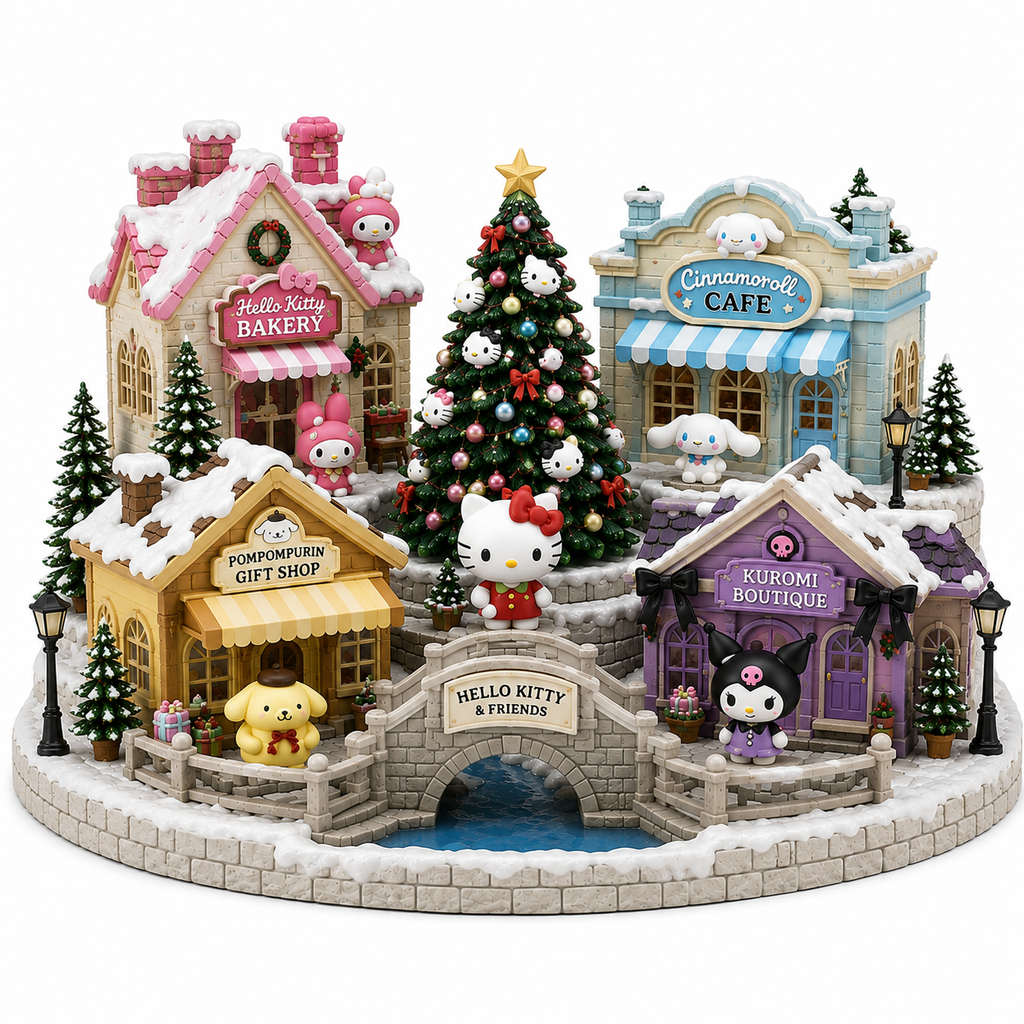 Hello Kitty & Friends Christmas Light-Up Village