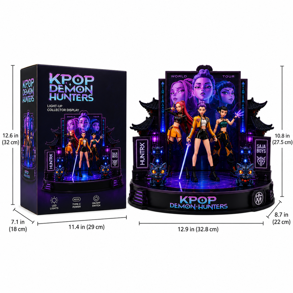KPop Demon Hunters Light-Up Collector Display