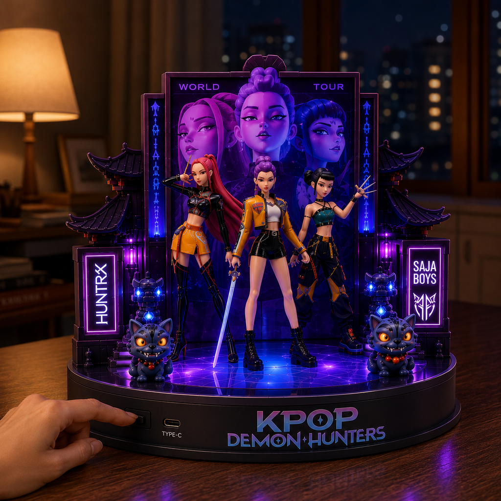 KPop Demon Hunters Light-Up Collector Display