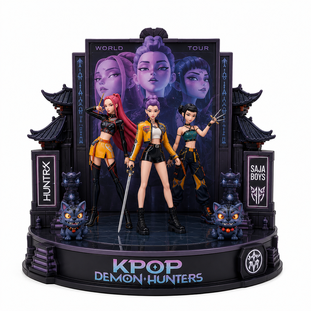 KPop Demon Hunters Light-Up Collector Display