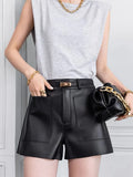 Savoy Pocket Leather Shorts