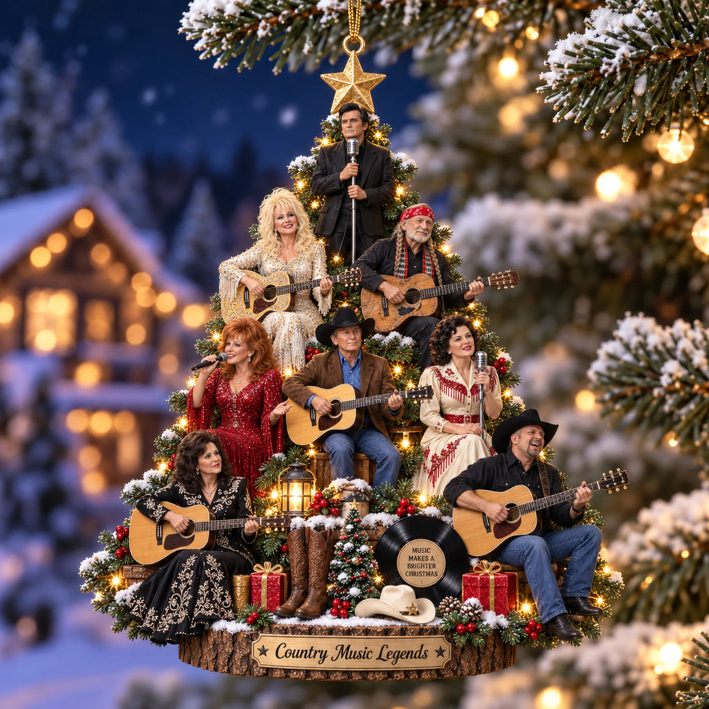 Christmas Memories Country Music Legends Ornament