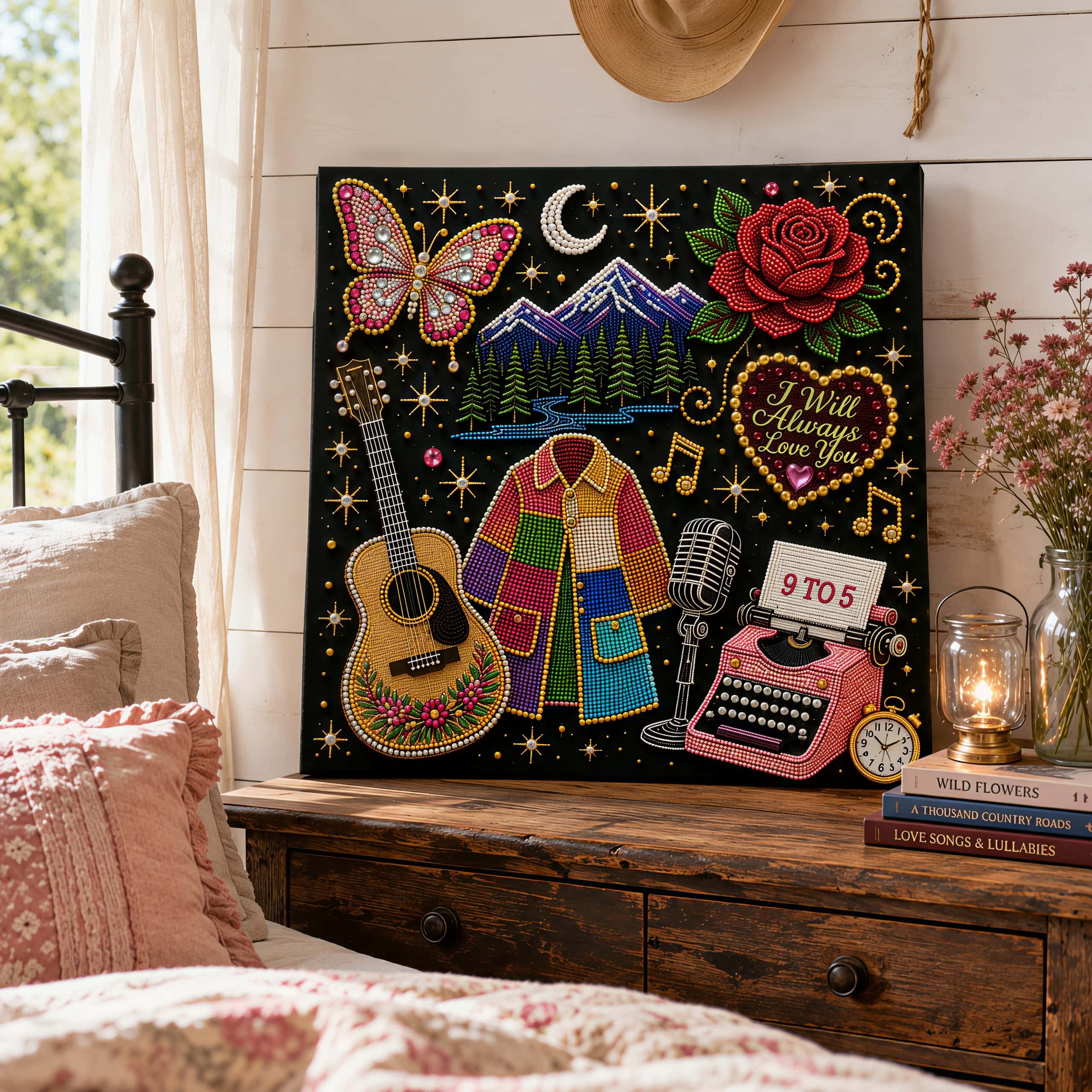 Dolly Country Music Icon Tribute DIY Bead Art Kit